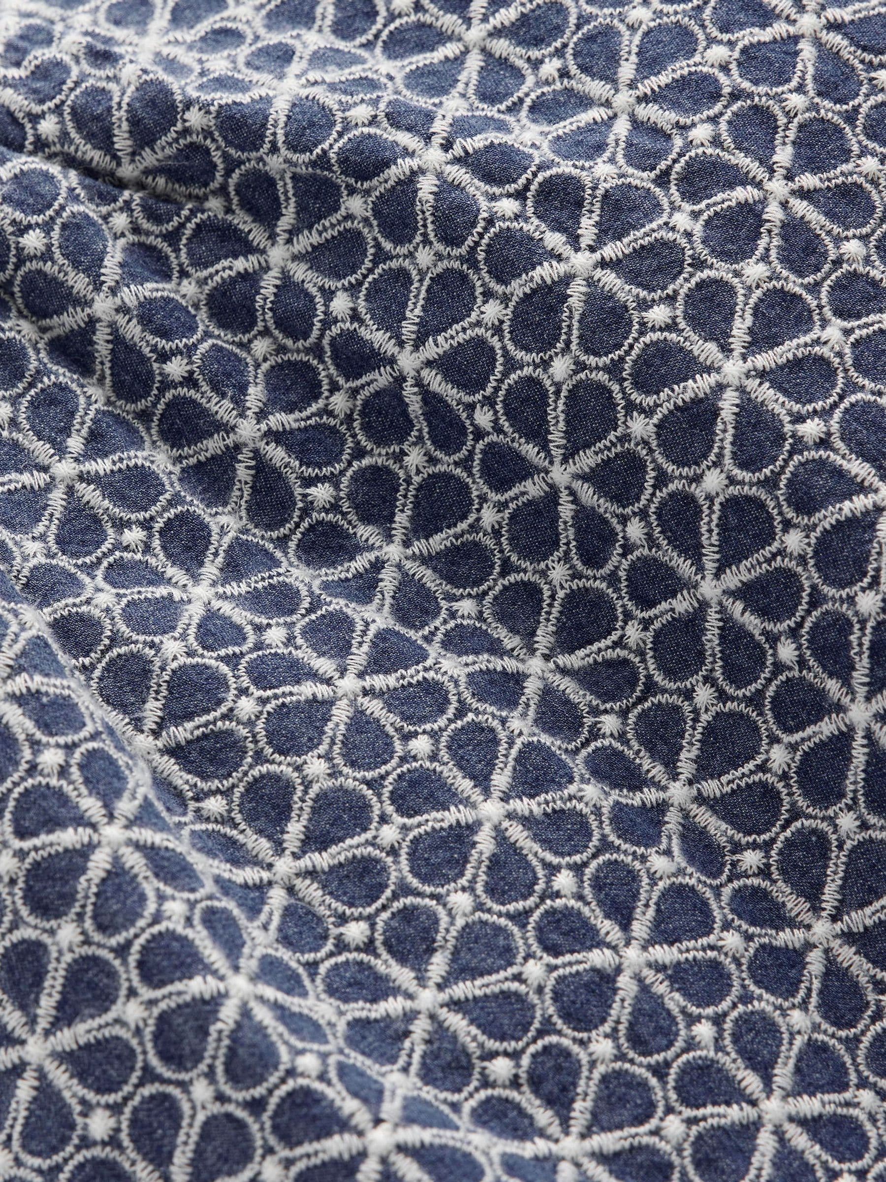 Boden Blue Puff Sleeve Woven Top image 3
