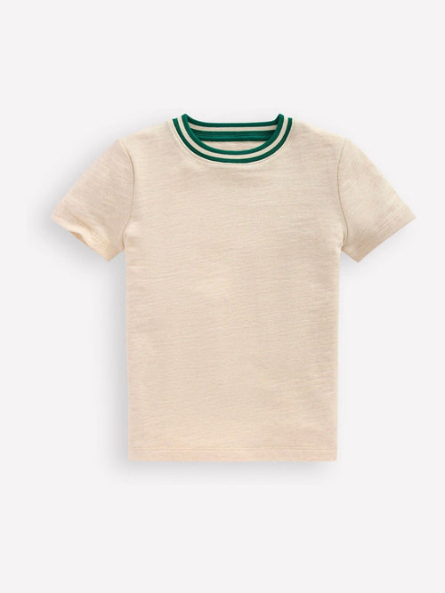 Boden Natural Short Sleeve Mid Weight T-Shirt image 1