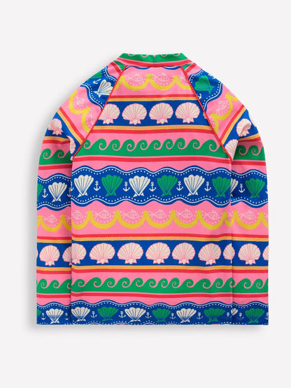 Boden Pink Sun Safe Patterned Rash Vest image 3