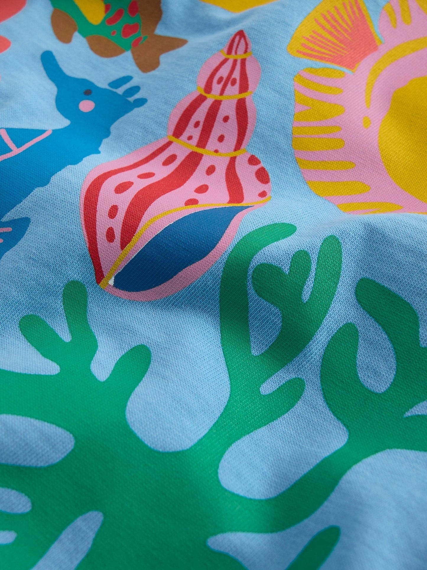 Boden Blue Short Sleeve Printed T-Shirt image 3