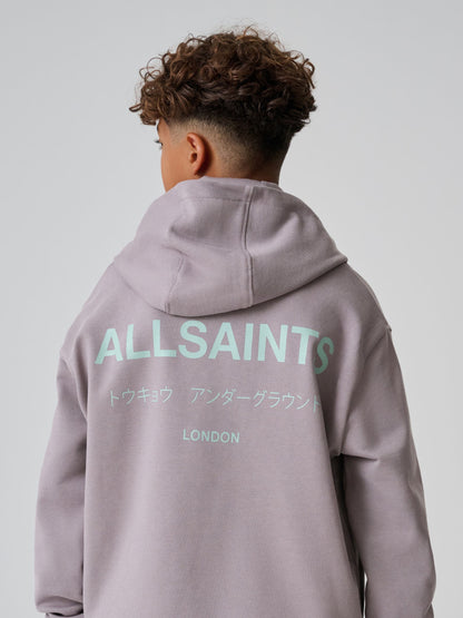 smALLSAINTS Purple Underground Oversized Pullover Hoodie - image 2