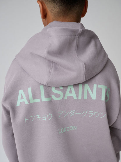smALLSAINTS Purple Underground Oversized Pullover Hoodie - image 7