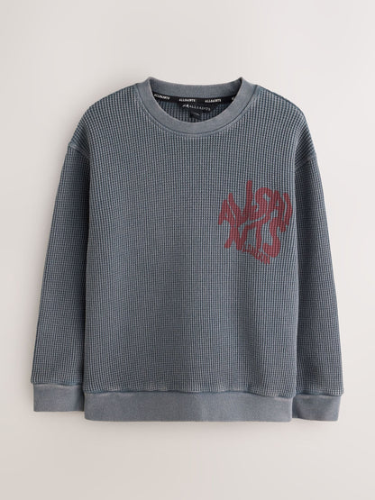 smALLSAINTS Grey Orlando Oversized Waffle Sweatshirt - image 7