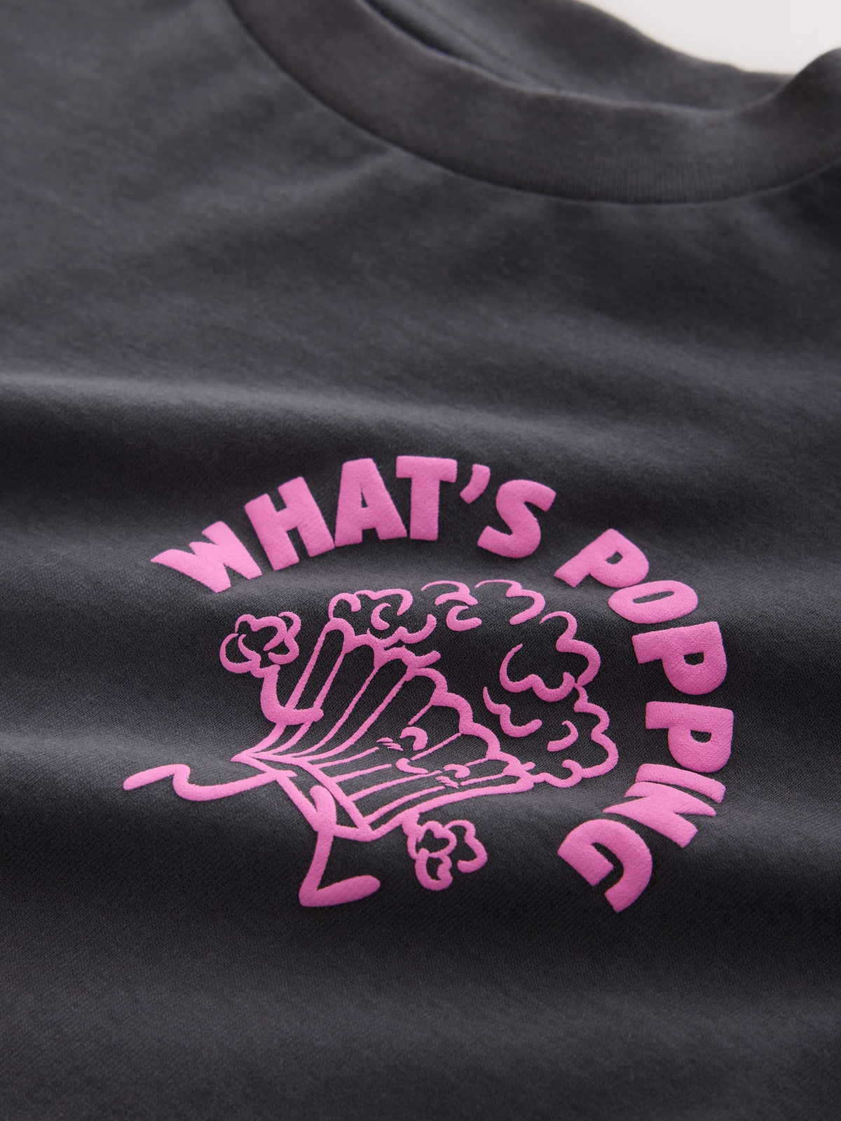 Dsiney Kidz - Charcoal Grey Popcorn Boxy Graphic T-Shirt (3-16yrs) image 7
