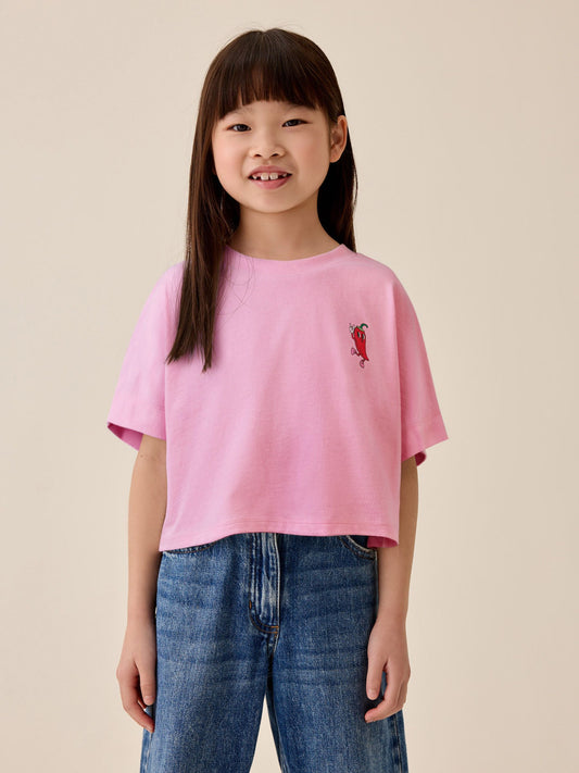 Dsiney Kidz - Pink Chilli Boxy Graphic T-Shirt (3-16yrs) image 1