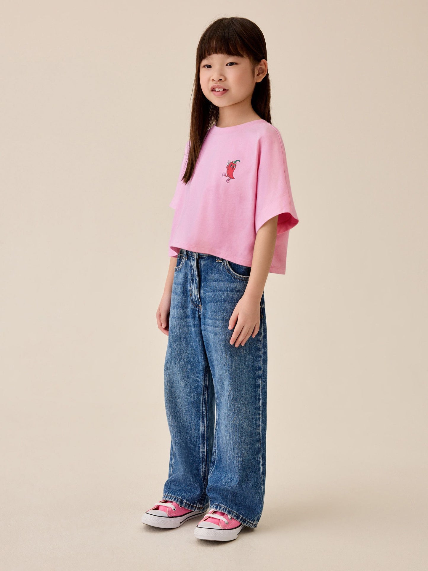 Dsiney Kidz - Pink Chilli Boxy Graphic T-Shirt (3-16yrs) image 2