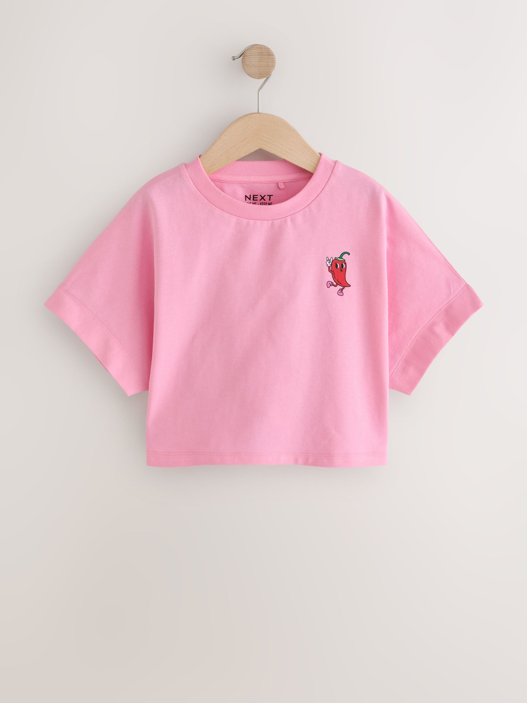 Dsiney Kidz - Pink Chilli Boxy Graphic T-Shirt (3-16yrs) image 4