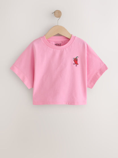Dsiney Kidz - Pink Chilli Boxy Graphic T-Shirt (3-16yrs) image 4