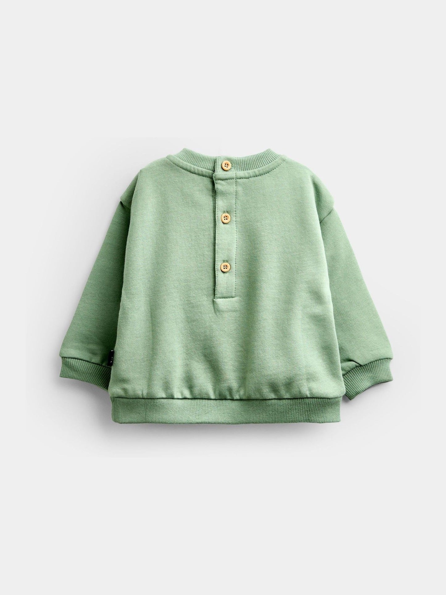 Dsiney Kidz - Jojo Maman Bébé Green Farmyard Baby Appliqué Sweatshirt & Jogger Set image 3