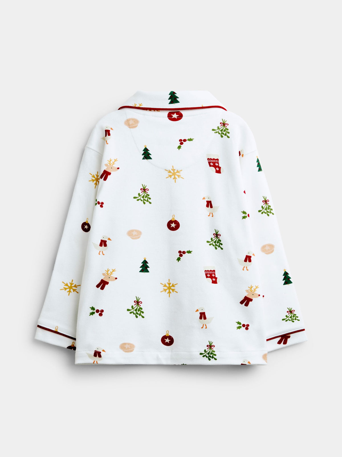 JoJo Maman Bébé White Christmas Letter to Santa Pyjamas - image 3