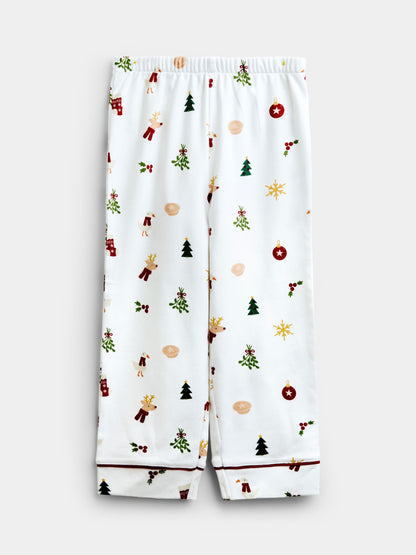 JoJo Maman Bébé White Christmas Letter to Santa Pyjamas - image 4