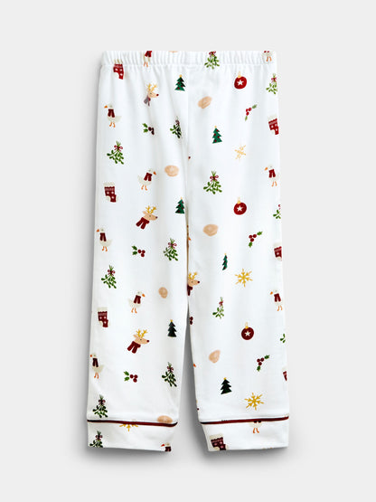 JoJo Maman Bébé White Christmas Letter to Santa Pyjamas - image 5