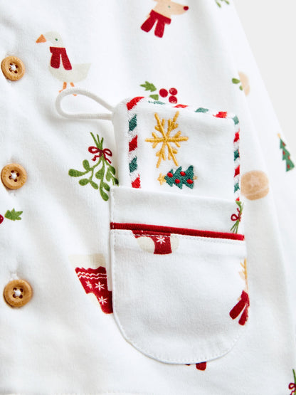 JoJo Maman Bébé White Christmas Letter to Santa Pyjamas - image 8