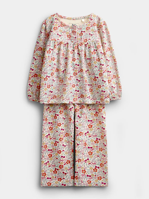Dsiney Kidz - JoJo Maman Bébé Multi Floral Jersey Pyjamas image 1