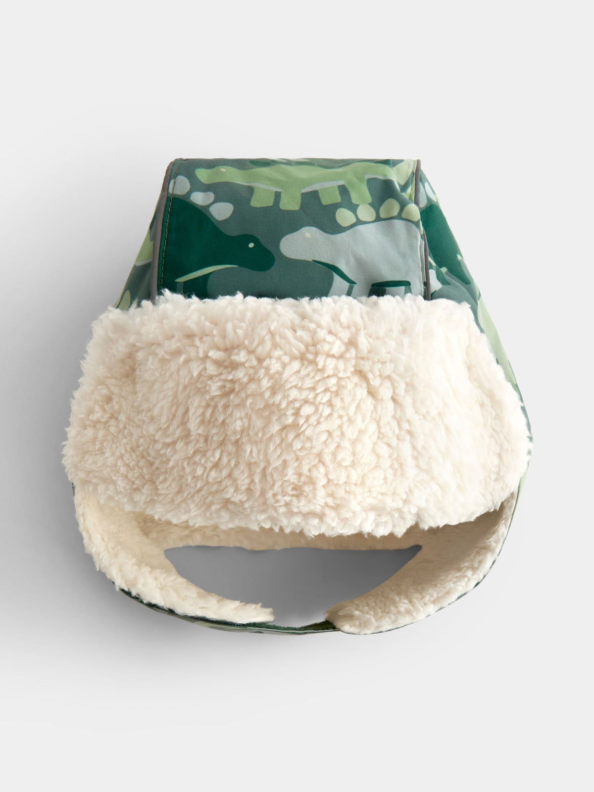 JoJo Maman Bébé Green Dinosaur Cosy Trapper Hat - image 2