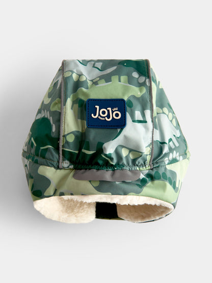 JoJo Maman Bébé Green Dinosaur Cosy Trapper Hat - image 4