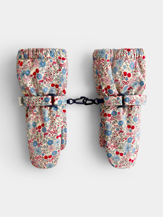 JoJo Maman Bébé Stone Ditsy Fleece Lined Mittens - image 1