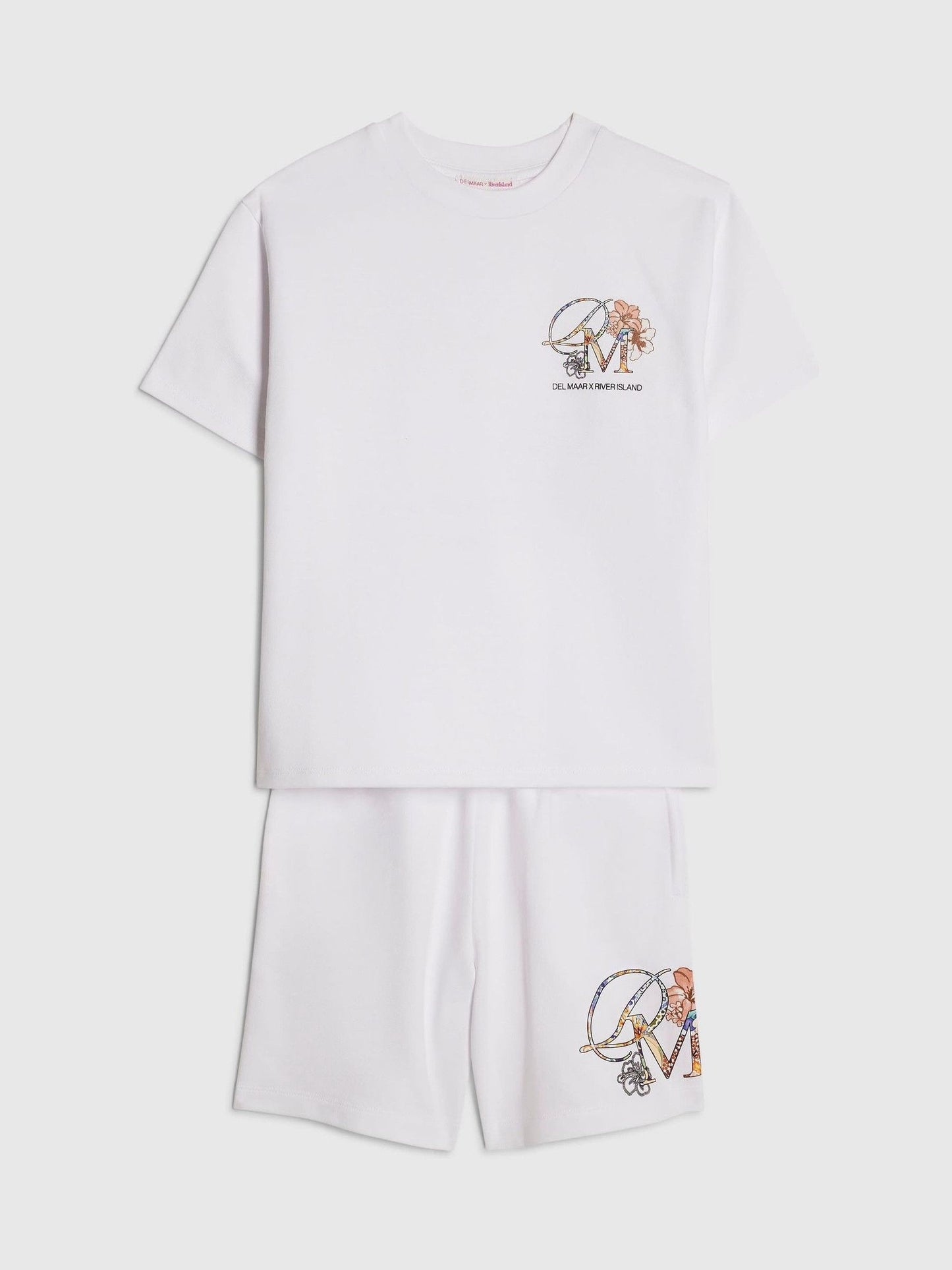 Dsiney Kidz - River Island White Del Maar T-Shirt & Shorts Set image 3