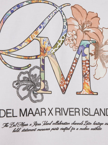 Dsiney Kidz - River Island White Del Maar T-Shirt & Shorts Set image 4