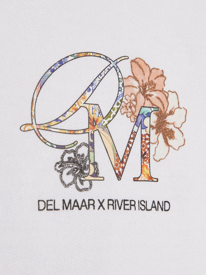 Dsiney Kidz - River Island White Del Maar T-Shirt & Shorts Set image 5