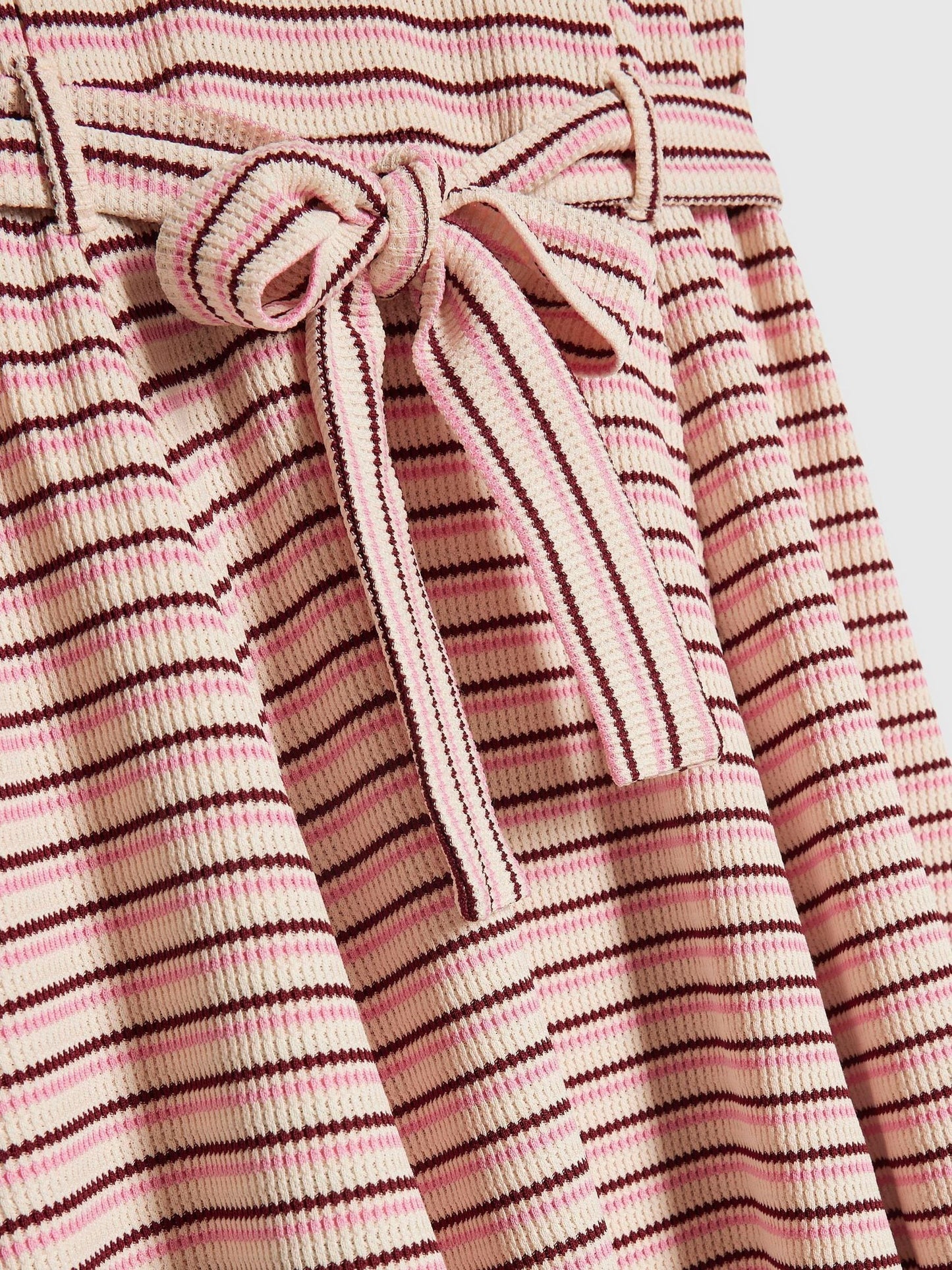 Dsiney Kidz - River Island Pink Stripe Waistband Polo Dress image 4