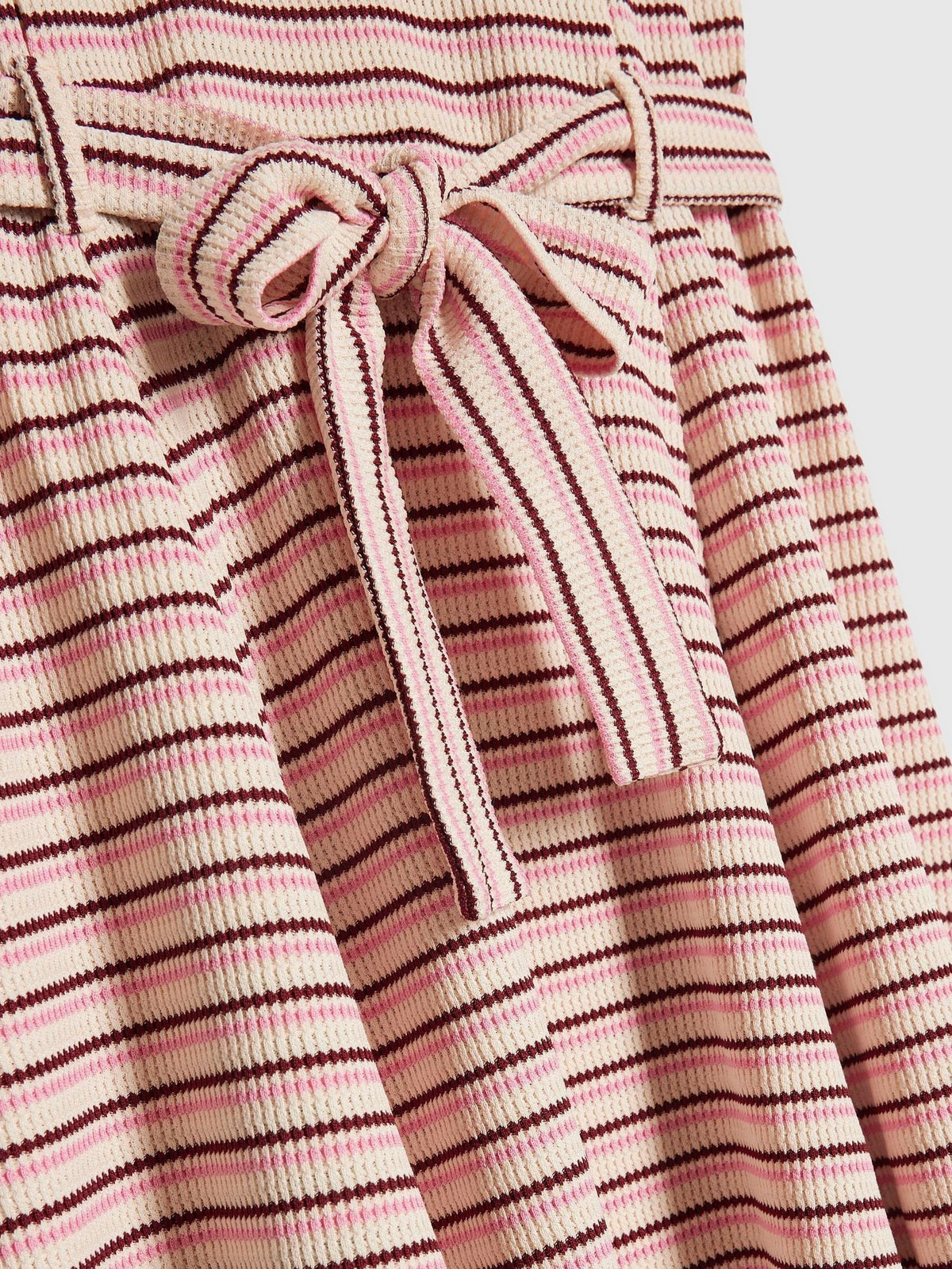 Dsiney Kidz - River Island Pink Stripe Waistband Polo Dress image 4