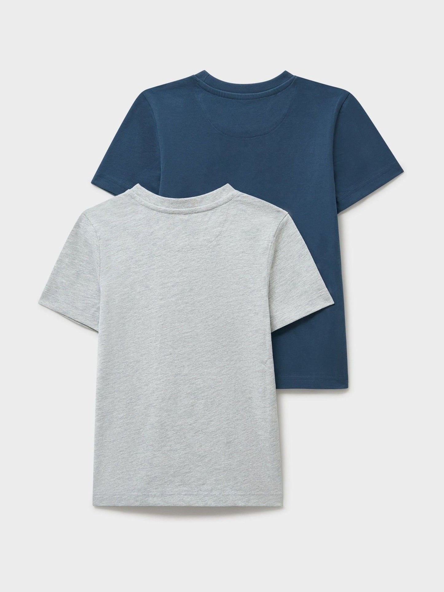 Dsiney Kidz - Crew Clothing Blue / Grey Plain And Printed Classic T-Shirts 2 Pack image 2