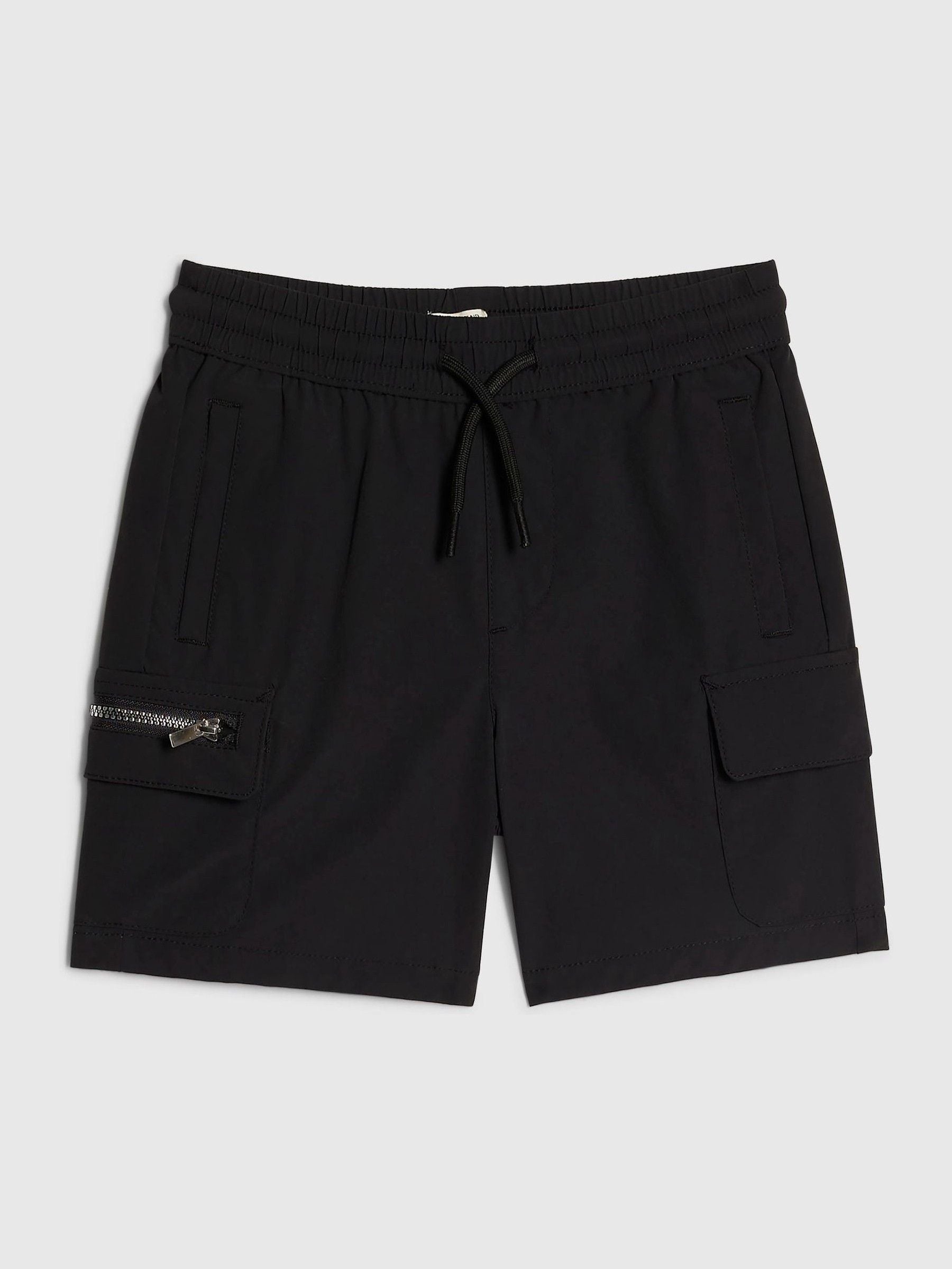 Dsiney Kidz - River Island Black Zip Pocket Cargo Shorts image 1