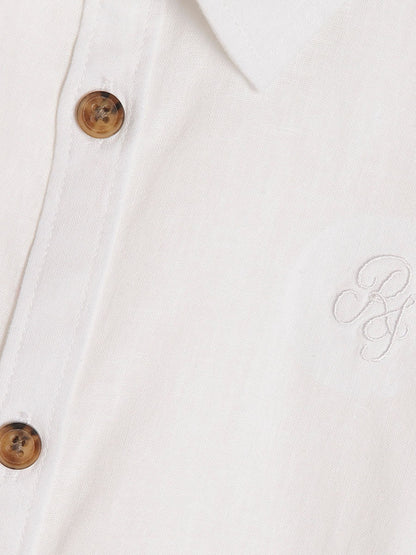 Dsiney Kidz - River Island White Short Sleeve Smart Shirt & Chino Shorts Set image 3