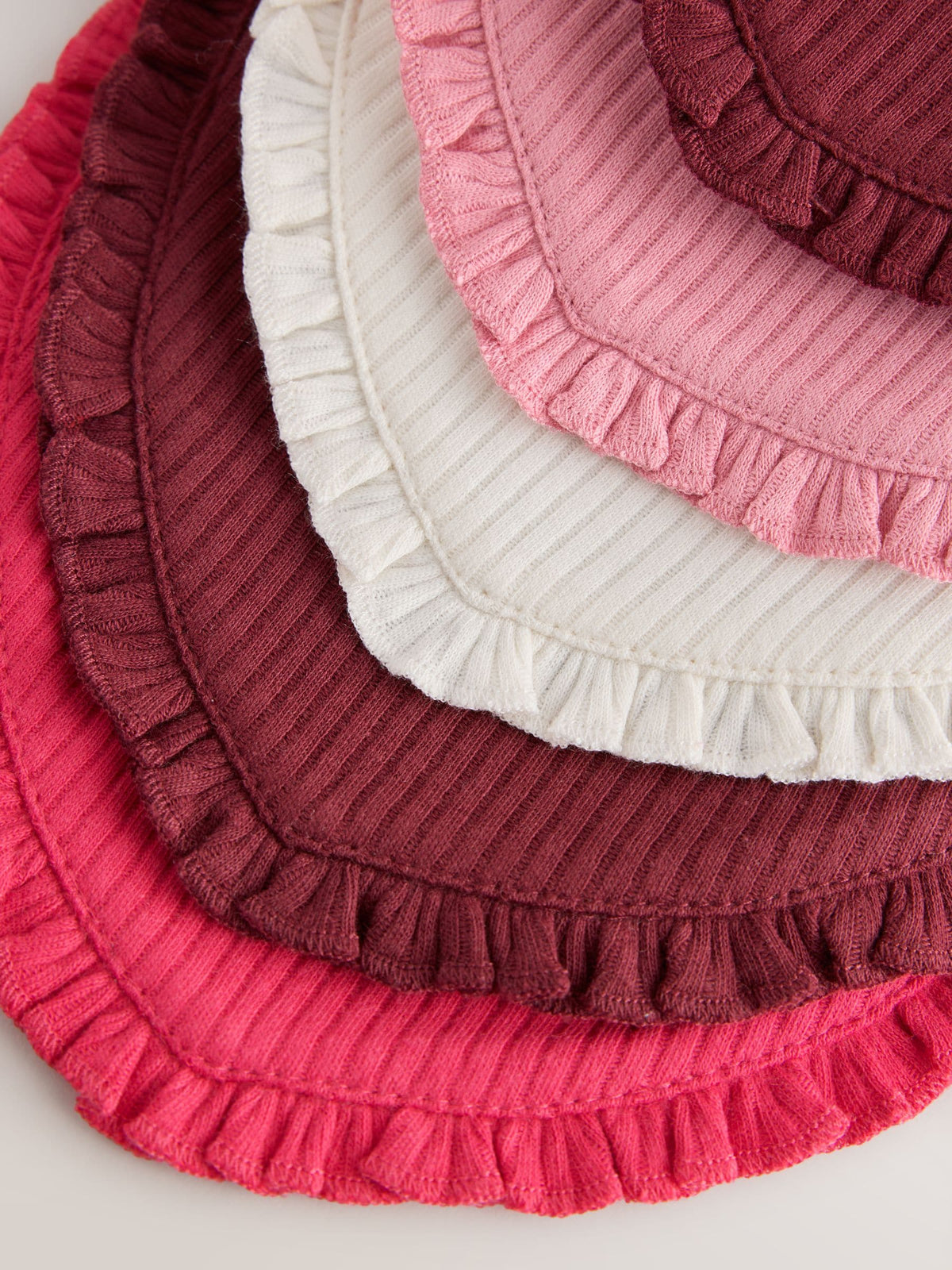 Red/Pink Baby Dribble Bibs 5 Pack - image 8