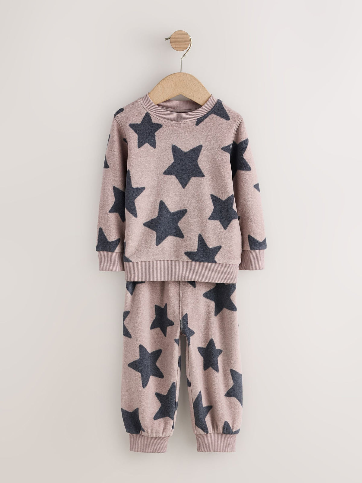 Black/Nude Cosy Fleece Pyjamas 2 Pack (12mths-8yrs) - image 2