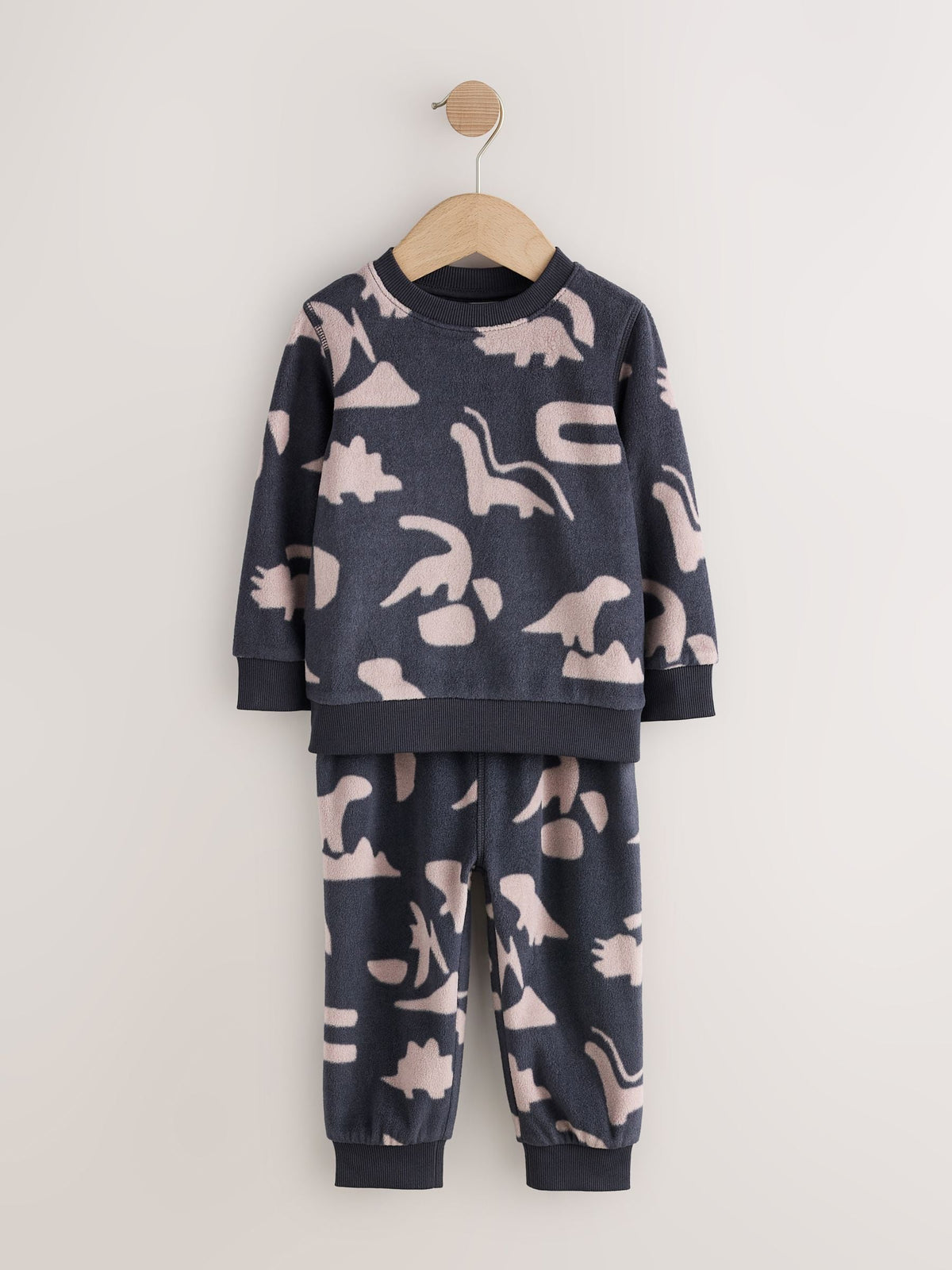 Black/Nude Cosy Fleece Pyjamas 2 Pack (12mths-8yrs) - image 3