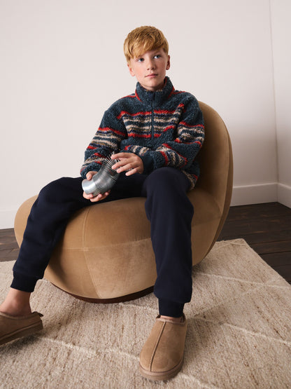 Stripe Zip Neck Lounge Joggers Set (3-16yrs) - image 1