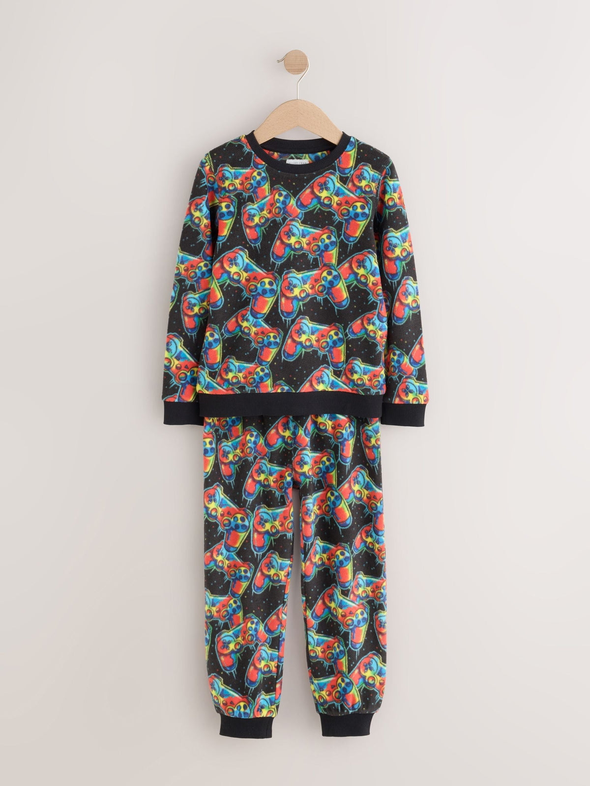 Multi Bright Gamer Printed Cosy Fleece Pyjamas (3-16yrs) - image 10