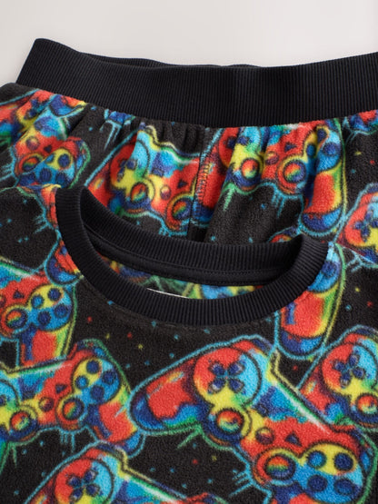 Multi Bright Gamer Printed Cosy Fleece Pyjamas (3-16yrs) - image 12