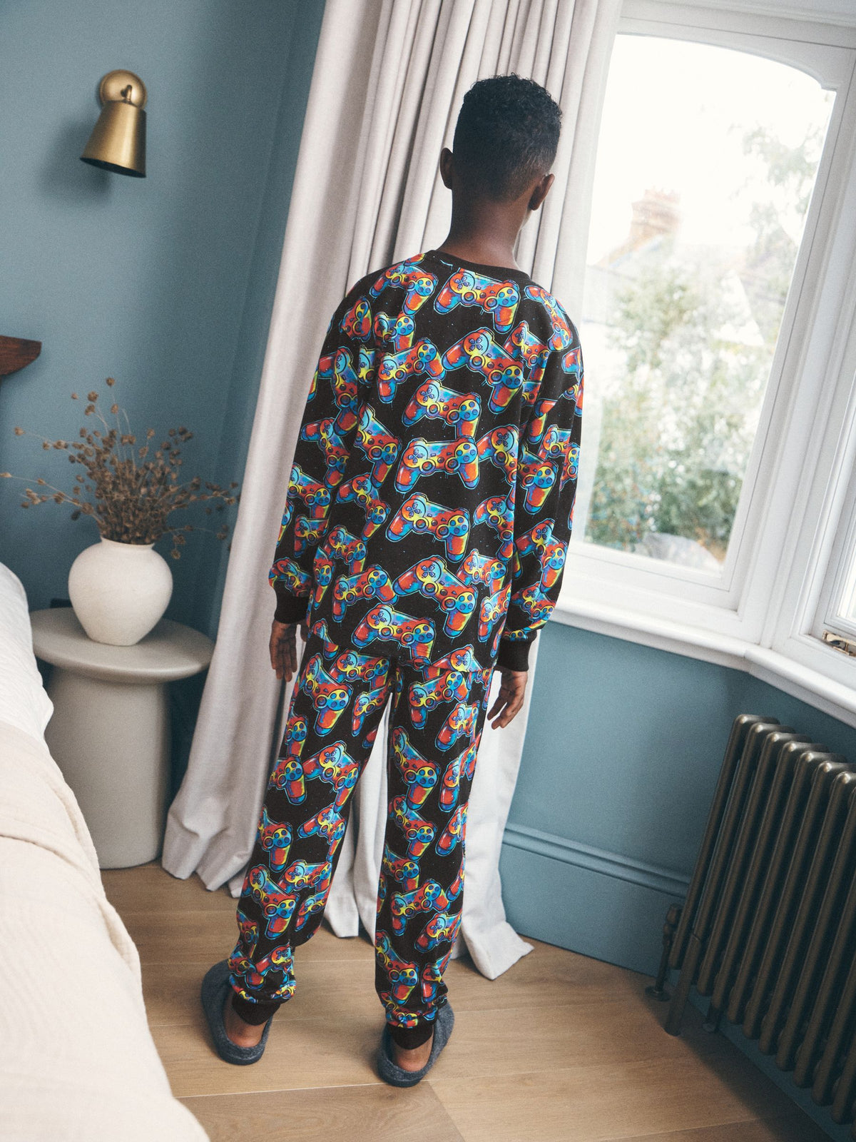 Multi Bright Gamer Printed Cosy Fleece Pyjamas (3-16yrs) - image 6