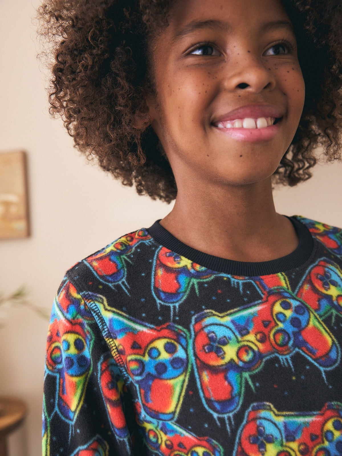 Multi Bright Gamer Printed Cosy Fleece Pyjamas (3-16yrs) - image 8