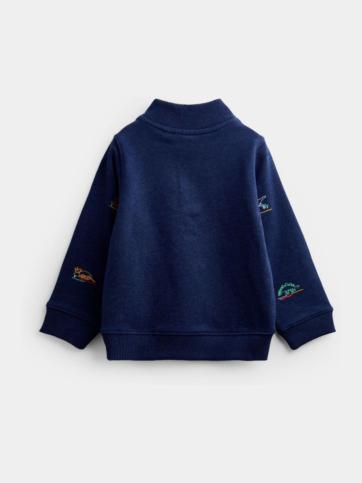 Dsiney Kidz - Jojo Maman Bébé Blue Marl Dino Embroidered Sweatshirt image 3