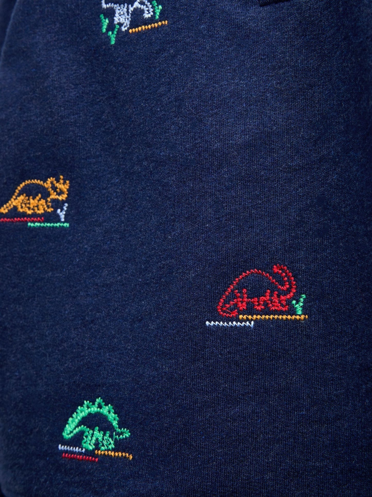 Dsiney Kidz - Jojo Maman Bébé Blue Marl Dino Embroidered Sweatshirt image 5