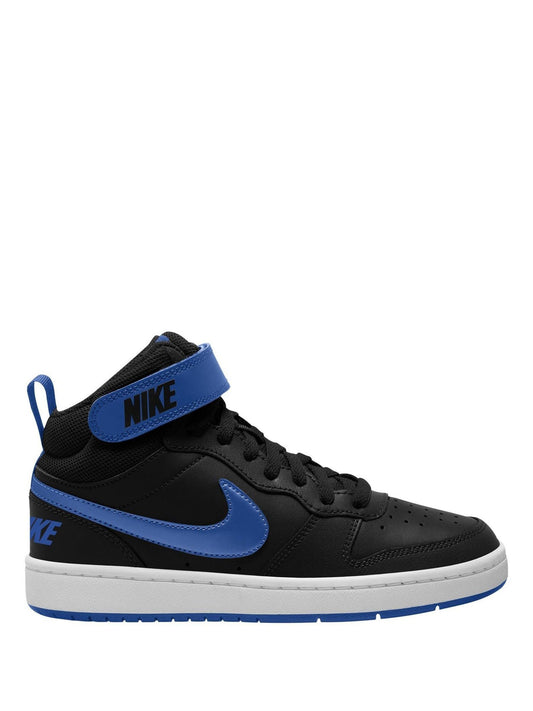 Nike Black Youth Court Borough Mid Trainers - image 1