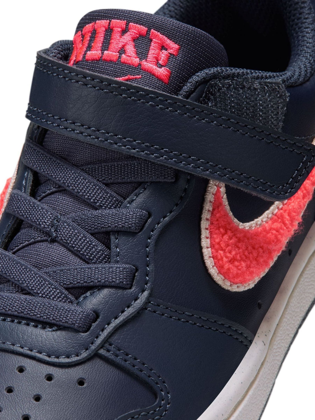 Nike Navy Blue Red Junior Court Borough Low Trainers - image 7