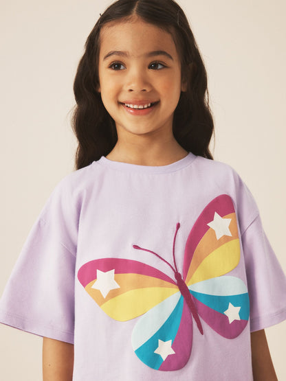 Dsiney Kidz - Little Bird by Jools Oliver Rainbow Butterfly T-Shirt and Leggings 2 Piece Set image 4