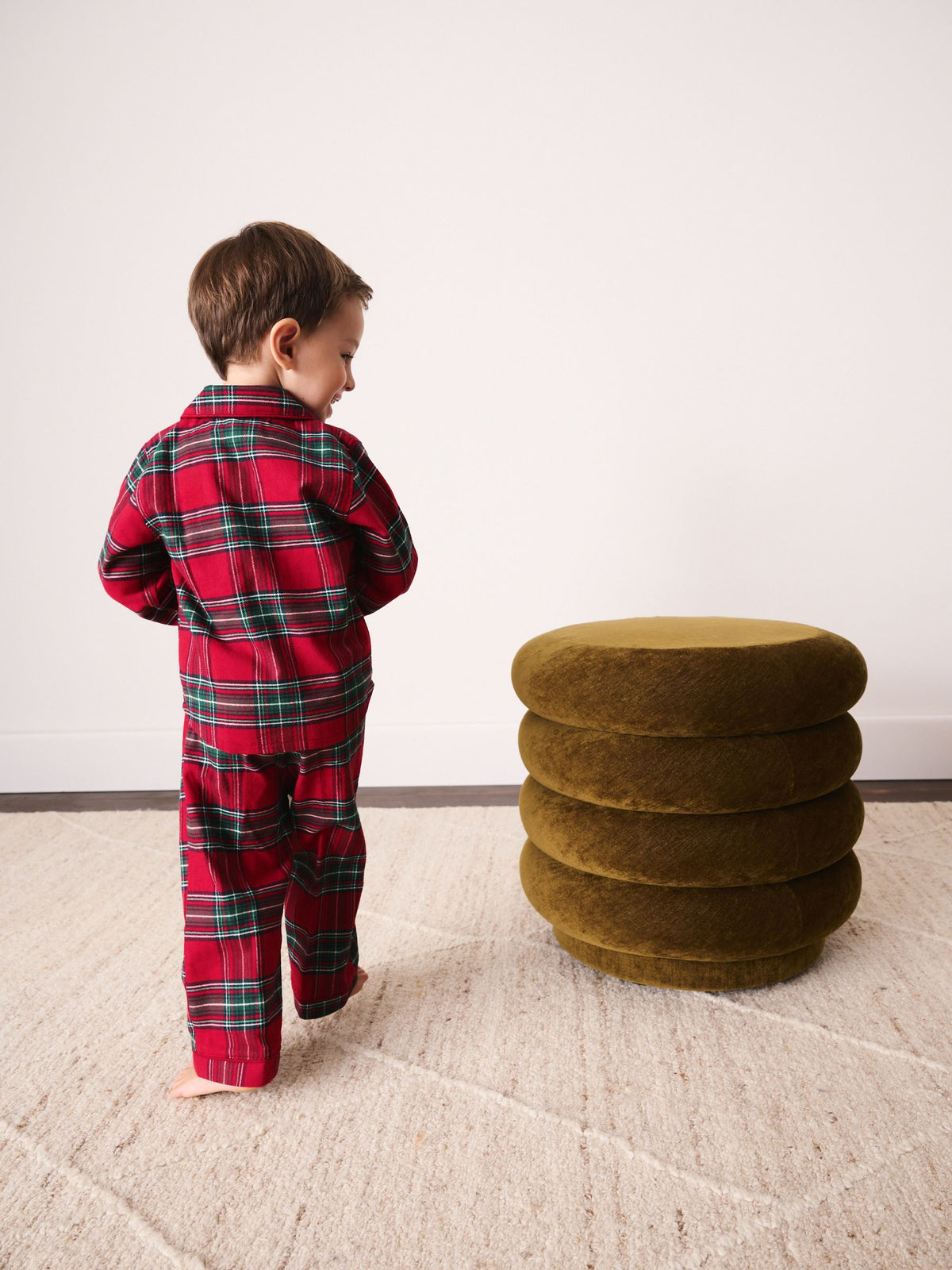 Red Check Christmas Button Down Pyjamas (9mths-10yrs) - image 3