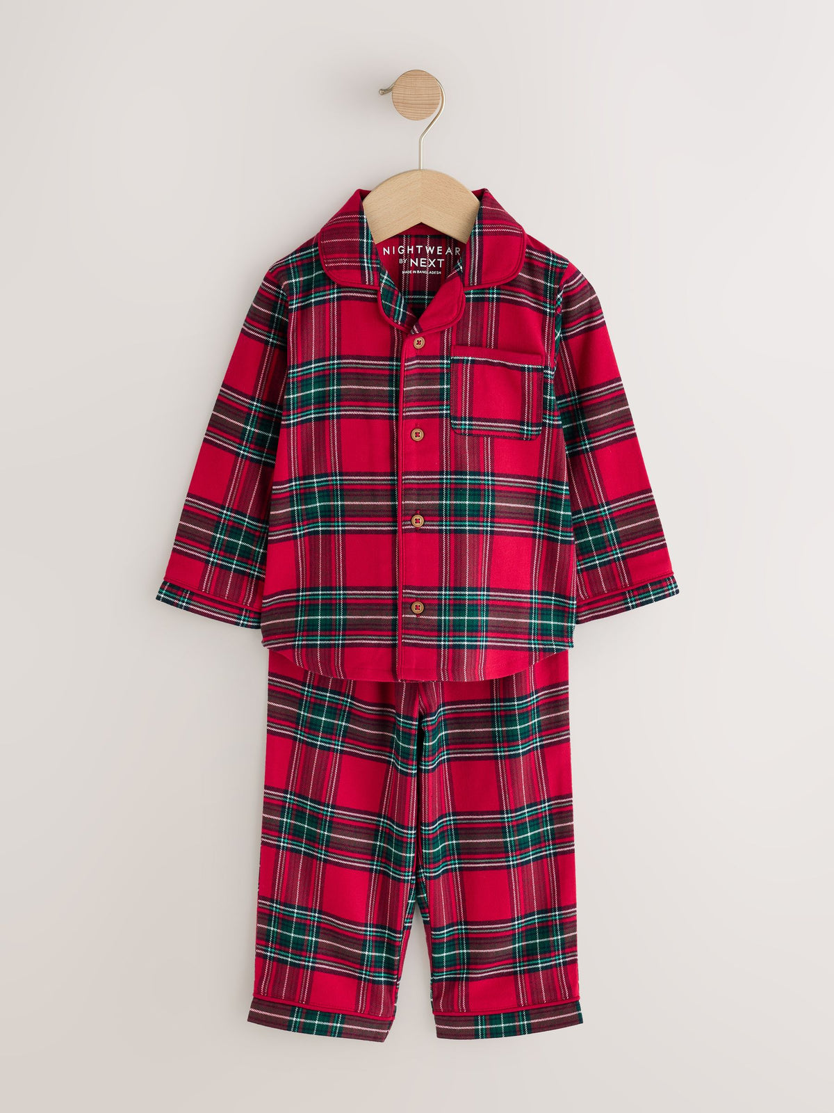Red Check Christmas Button Down Pyjamas (9mths-10yrs) - image 5
