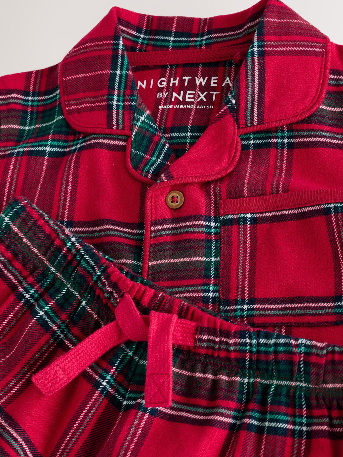 Red Check Christmas Button Down Pyjamas (9mths-10yrs) - image 7