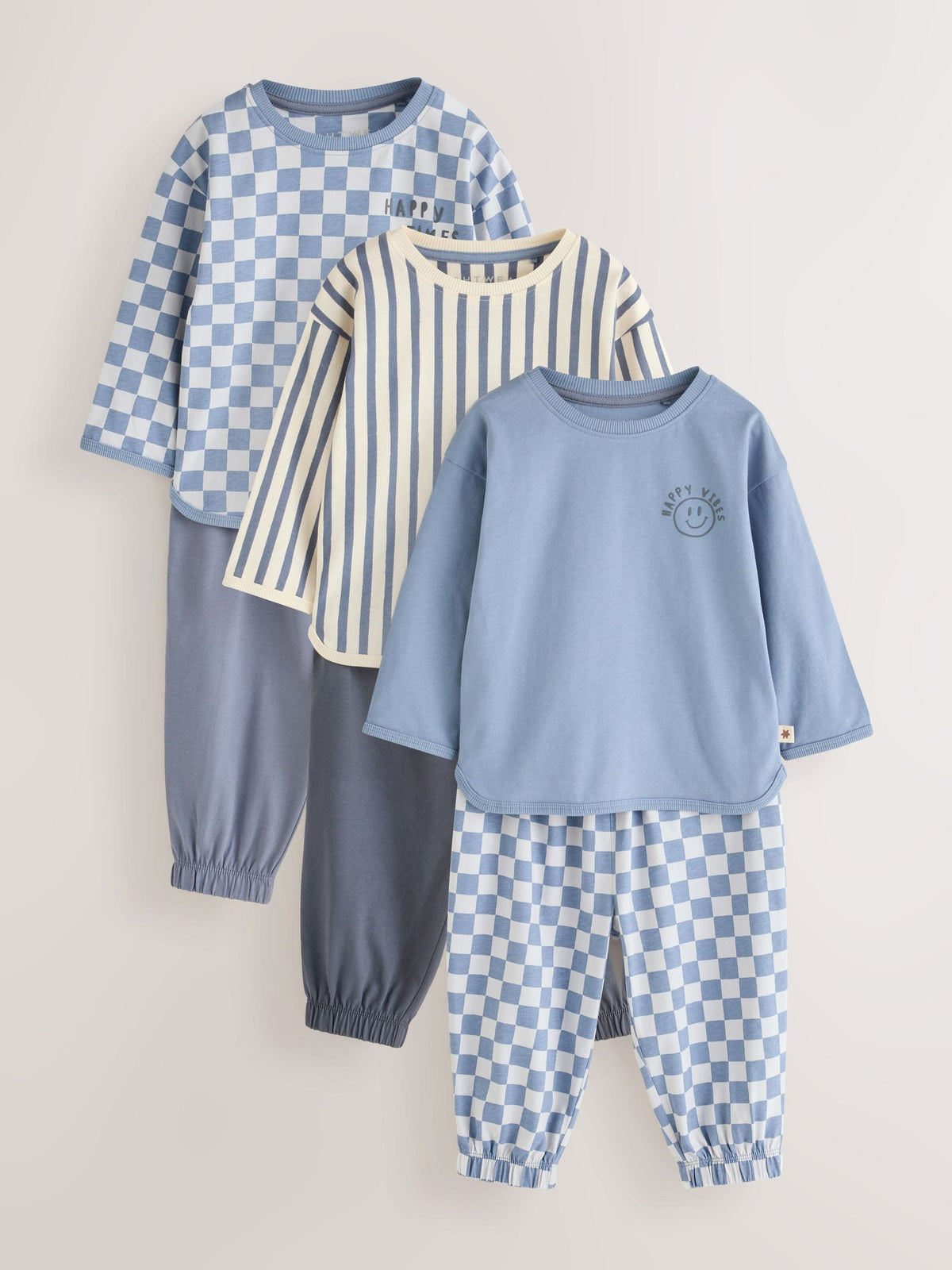 Blue Oversized Pyjamas 3 Pack (9mths-10yrs) - image 1