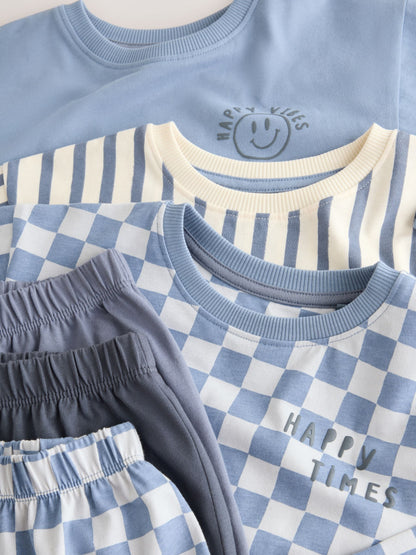 Blue Oversized Pyjamas 3 Pack (9mths-10yrs) - image 6