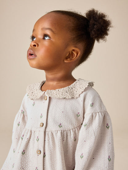 Cream Long Sleeve Blouse and Leggings Set (3mths-7yrs) - image 4