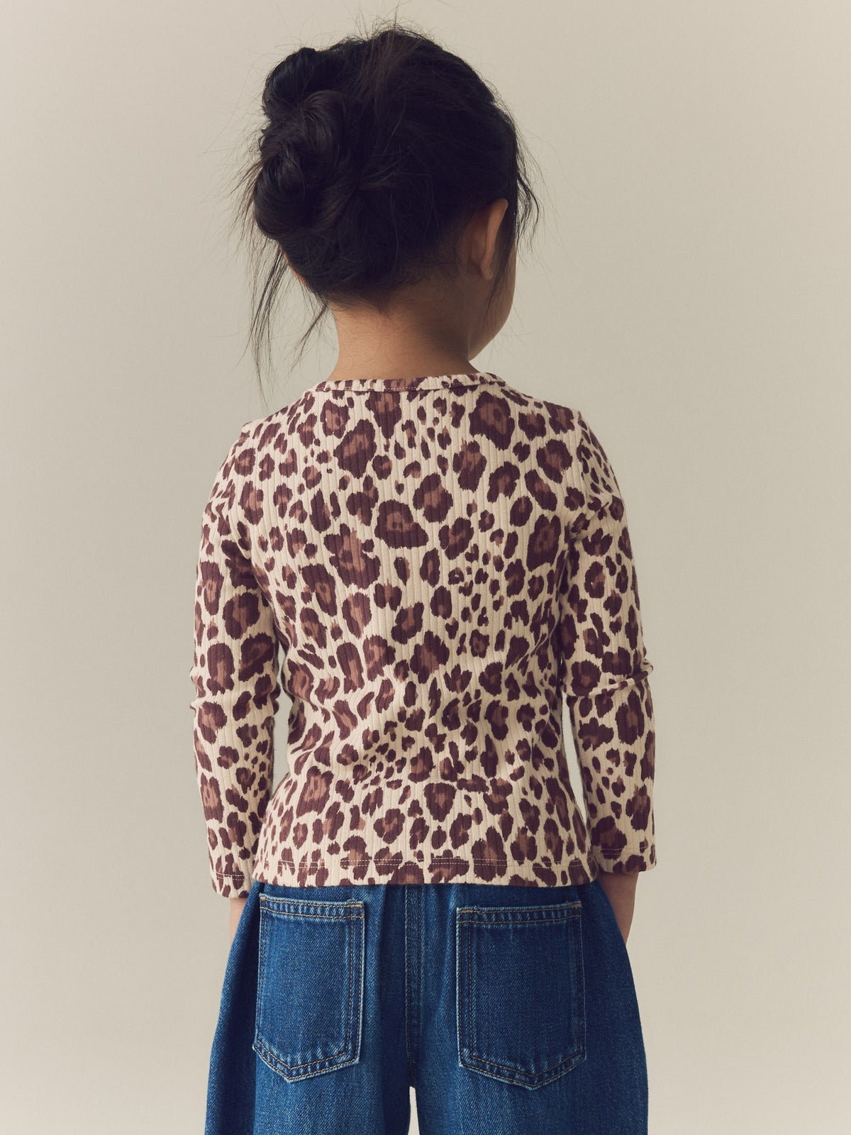 Dsiney Kidz - Leopard Long Sleeve Ribbed Top (3mths-7yrs) image 3