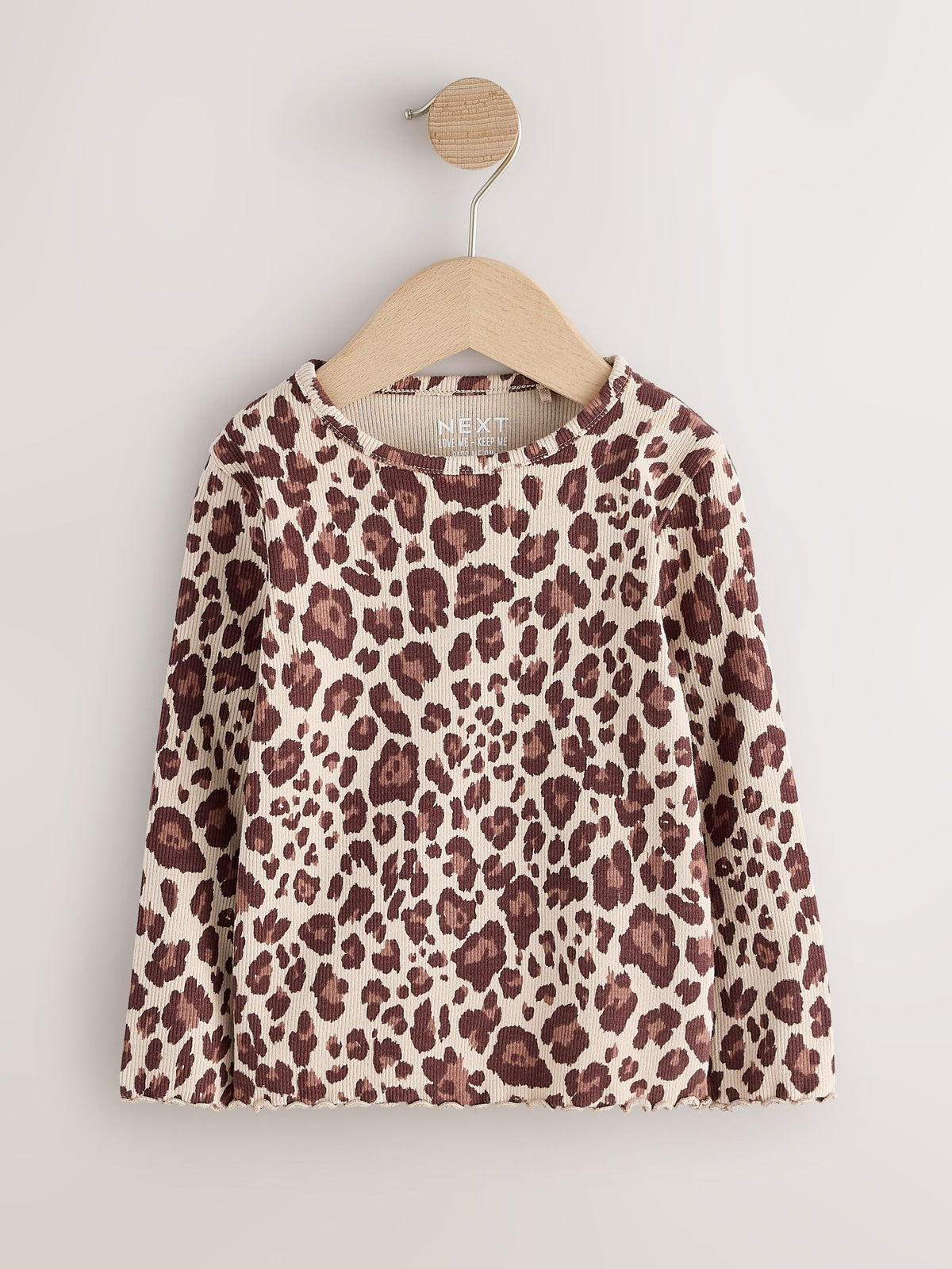 Dsiney Kidz - Leopard Long Sleeve Ribbed Top (3mths-7yrs) image 4